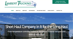 Desktop Screenshot of lamberttrucking.com